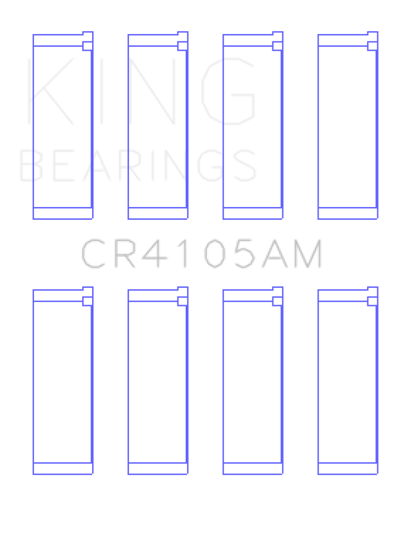King Mazda FS-DE L4/FP L4/FS L4 DOHC 16 Valve Rod Bearing Set - Size STD