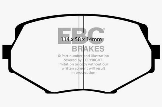 EBC 94-01 Mazda Miata MX5 1.8 Ultimax2 Front Brake Pads