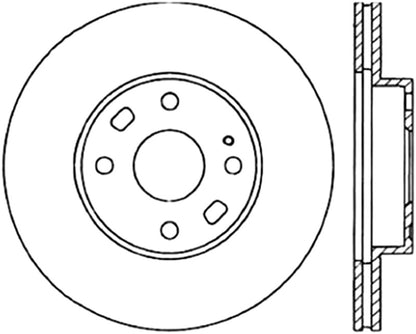 Centric 94-05 Mazda Miata MX-5 (Normal Suspension) Front CryoStop Rotor