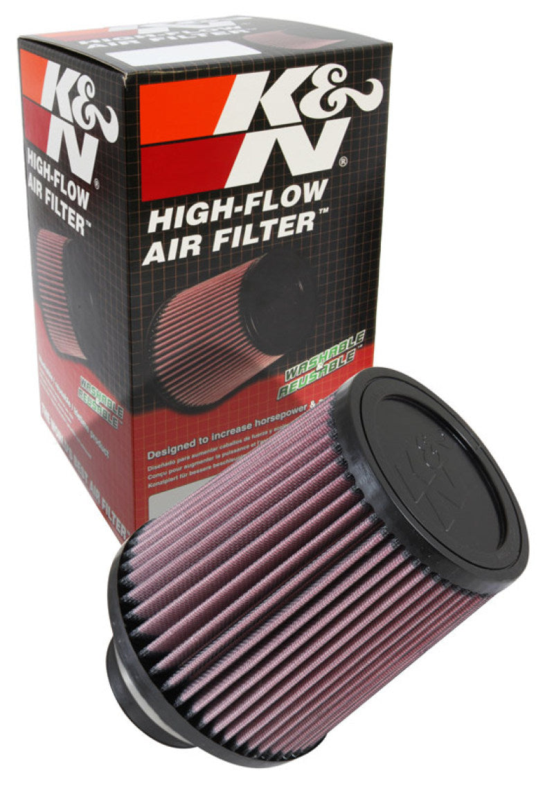 K&N Filter Universal Rubber Filter 2 3/4 inch Flange 6 inch Base 5 inch Top 6 1/2 inch Height